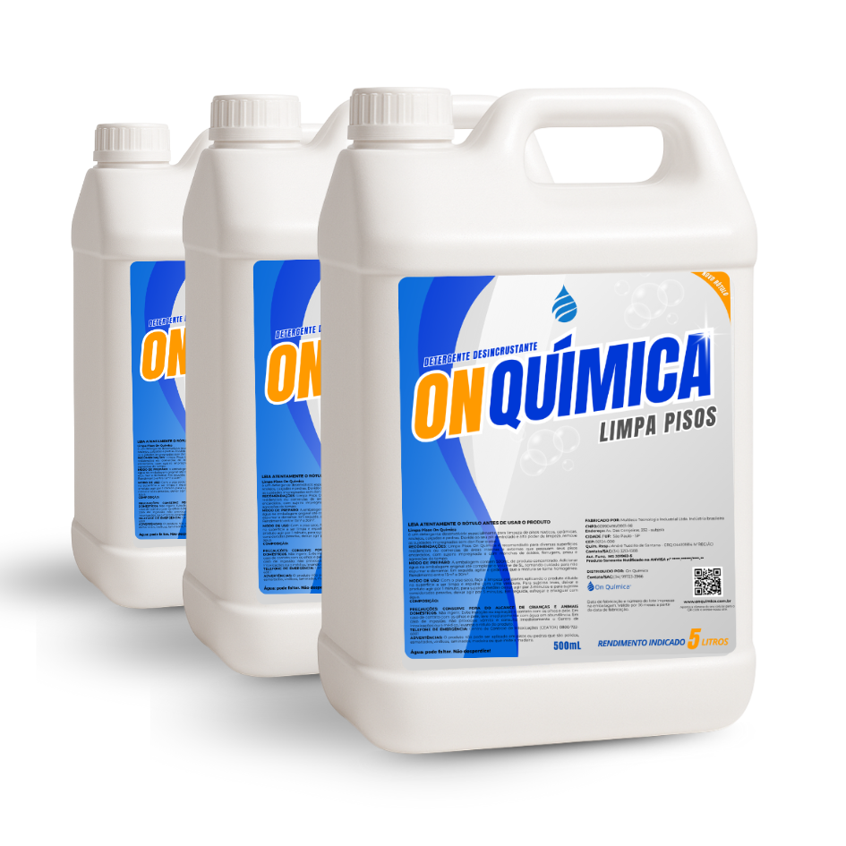 Limpa Pisos On Química - Remove Encardido Manchas de Porcelanato Cerâmica Pedras
