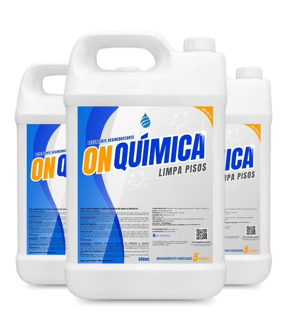 Limpa Pisos On Química - Remove Encardido Manchas de Porcelanato Cerâmica Pedras