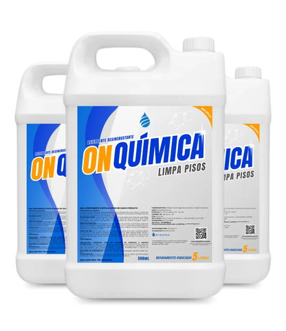 Limpa Pisos On Química - Remove Encardido Manchas de Porcelanato Cerâmica Pedras