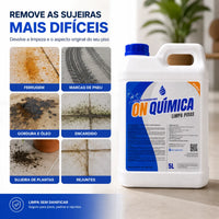 Limpa Pisos On Química – Remova encardido, ferrugem, gordura e sujeiras difíceis do seu piso.